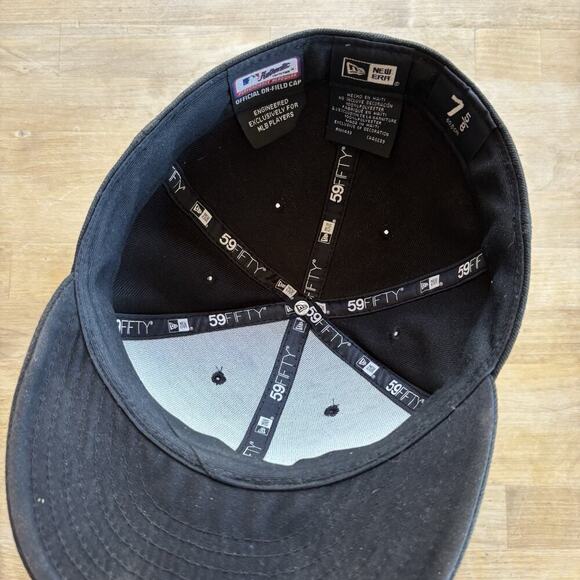 New Era Arizona Diamondbacks Logo A 59FIFTY Black Fitted Hat 7 5/8 - Picture 4 of 6